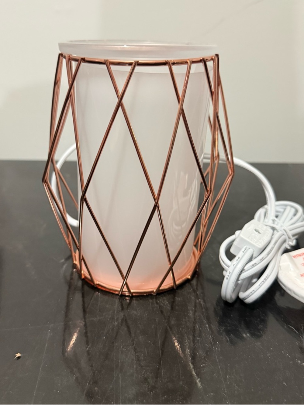 Scentsy Wire you blushing Rose Gold Warmer